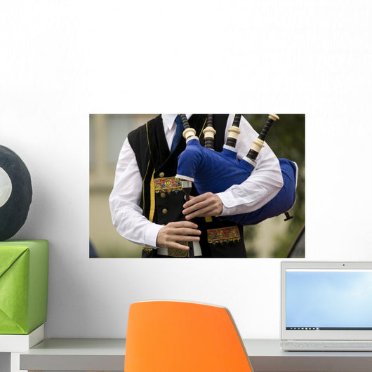Bagpiper Wall Decal