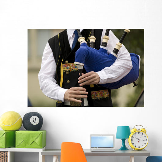 Bagpiper Wall Decal