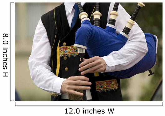Bagpiper Wall Decal