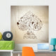 Spade Poker Symbol White Background Wall Decal