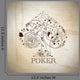 Spade Poker Symbol White Background Wall Decal
