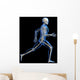 Anatomy Running Skeleton Wall Decal