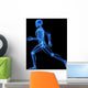 Running Skeleton Anatomy Wall Decal