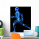 Running Skeleton Anatomy Wall Decal