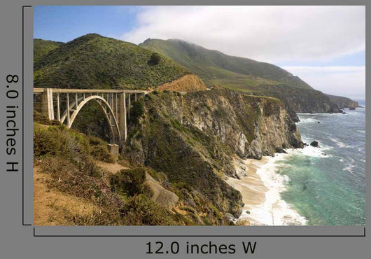 Bixby Creek Bridge Wall Decal