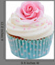 Rose Cupcake Wall Decal