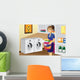 Housewife Doing Laundry Wall Decal