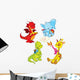 Cartoon Animals Small Schooler Wall Stickers Wall Decal