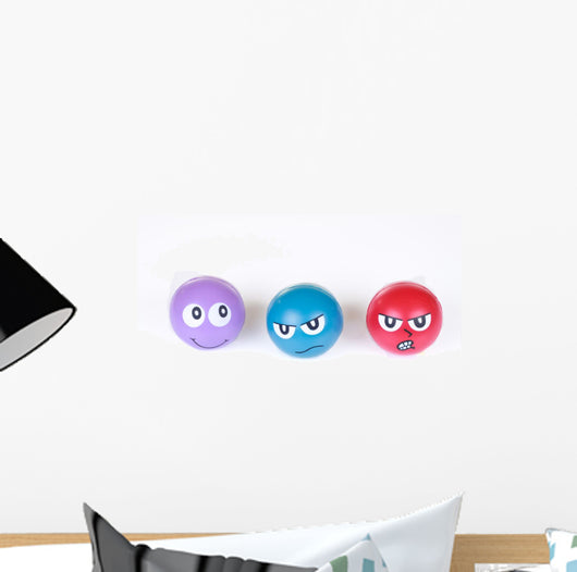 Faces Stress Balls Wall Decal