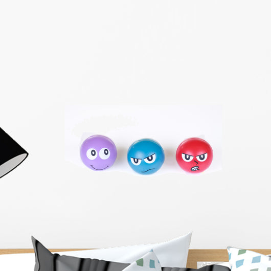 Faces Stress Balls Wall Decal