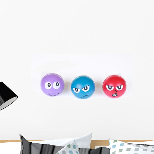 Faces Stress Balls Wall Decal