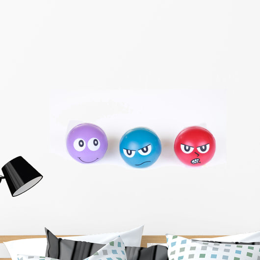 Faces Stress Balls Wall Decal