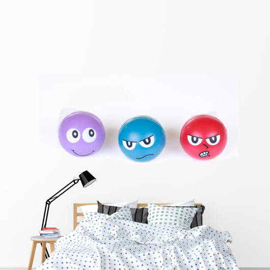 Faces Stress Balls Wall Decal