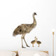 Emu And Chicks Wall Decal