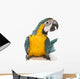 Sitting Blue And Gold Macaw Wall Decal