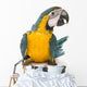 Sitting Blue And Gold Macaw Wall Decal