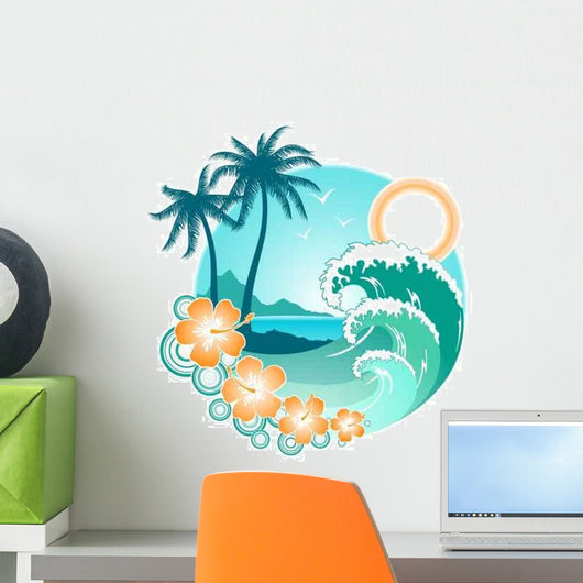 Tropical Backgrounds Wall Decal