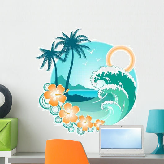 Tropical Backgrounds Wall Decal