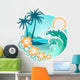 Tropical Backgrounds Wall Decal