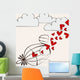 Cute Romantic Illustration Wall Decal