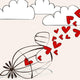 Cute Romantic Illustration Wall Decal