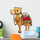 Cartoon Camel With Saddlery Wall Decal