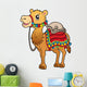 Cartoon Camel With Saddlery Wall Decal