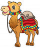 Cartoon Camel With Saddlery Wall Decal