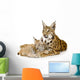 Lynx And Her Cub Wall Decal