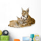 Lynx And Her Cub Wall Decal
