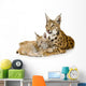 Lynx And Her Cub Wall Decal