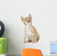 Sitting Lynx Cub Front Wall Decal