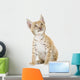 Sitting Lynx Cub Front Wall Decal