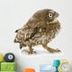 Young Owl Looking Left Wall Decal