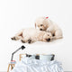 Resting Golden Retriever Puppies Wall Decal