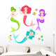 Friendly Mermaids Mermaid Wall Stickers Wall Decal