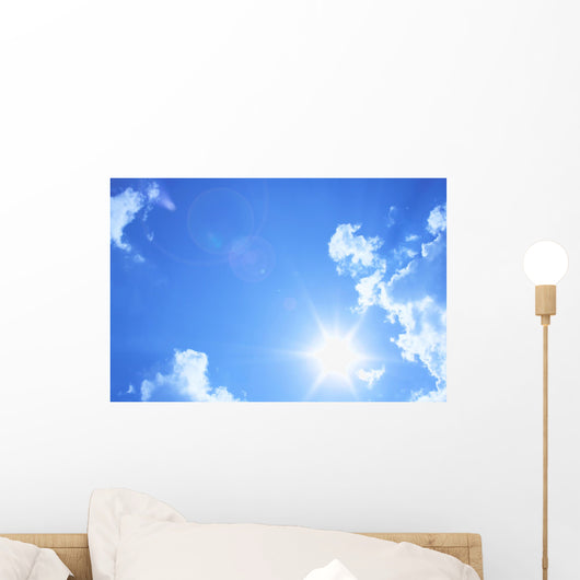 Blue Sky Clouds Beautiful Wall Decal