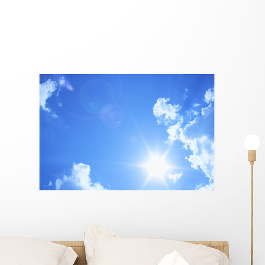 Blue Sky Clouds Beautiful Wall Decal