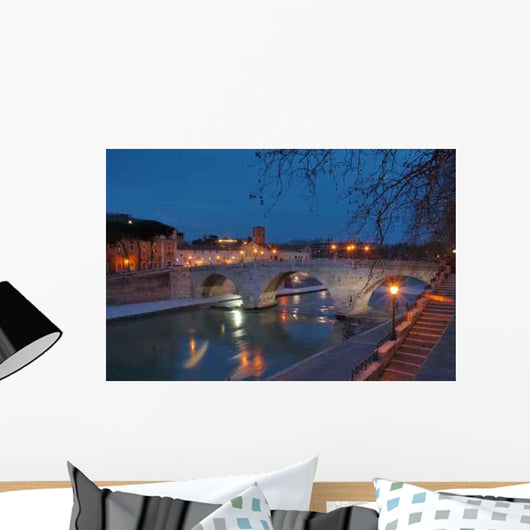 Isola Tiberina Roma Wall Decal