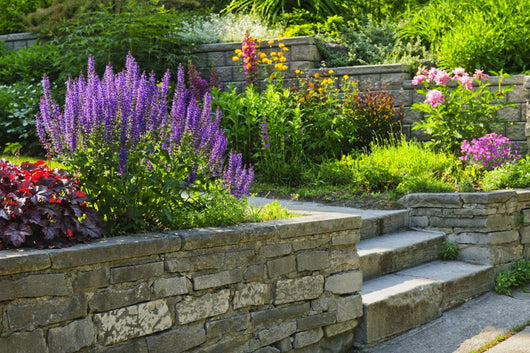 Garden With Stone Landscaping Wall Decal
