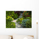 Garden Path With Stone Wall Decal