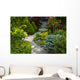 Garden Path With Stone Wall Decal