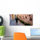 Old Lady Walks Up Wall Decal