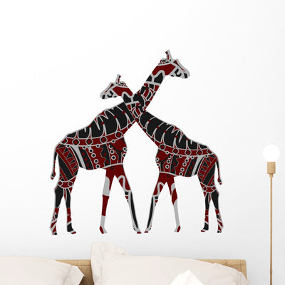 African Love Wall Decal shown on a wall