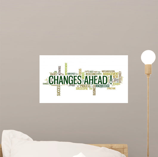 Changes Ahead Concept Word Wall Decal