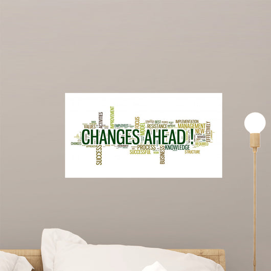 Changes Ahead Concept Word Wall Decal