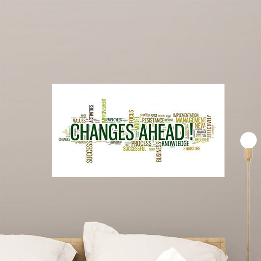 Changes Ahead Concept Word Wall Decal