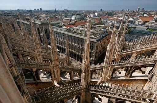 Over Milan From Duomo Wall Decal
