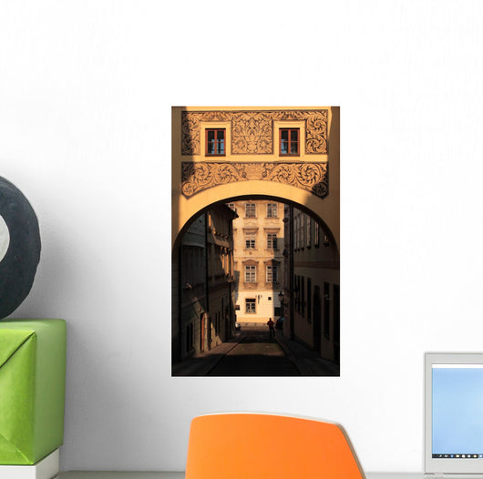 Quiet Historic Street Prague Wall Decal
