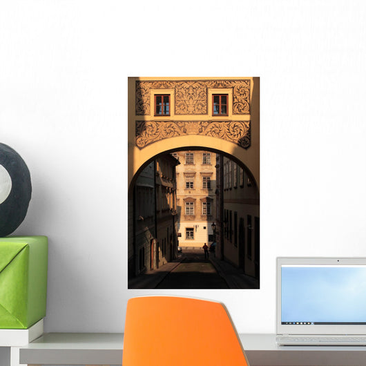 Quiet Historic Street Prague Wall Decal